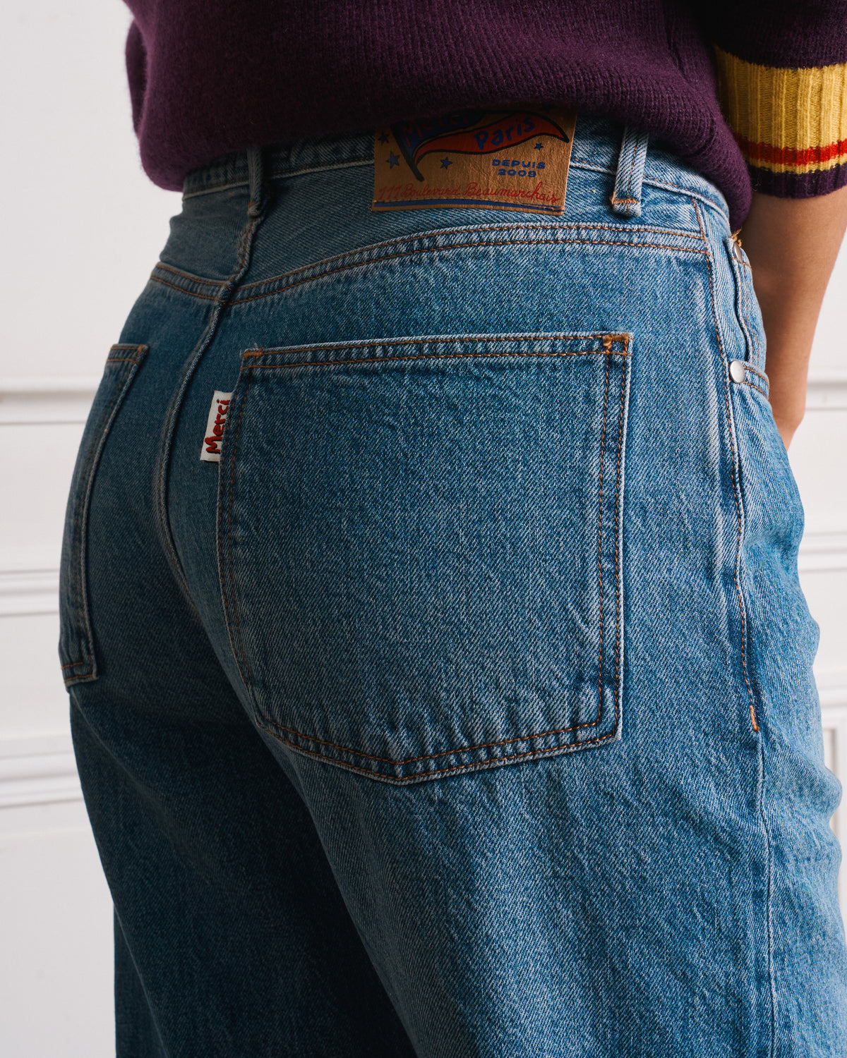 Merci - Clover Straight Jeans - Stonewash