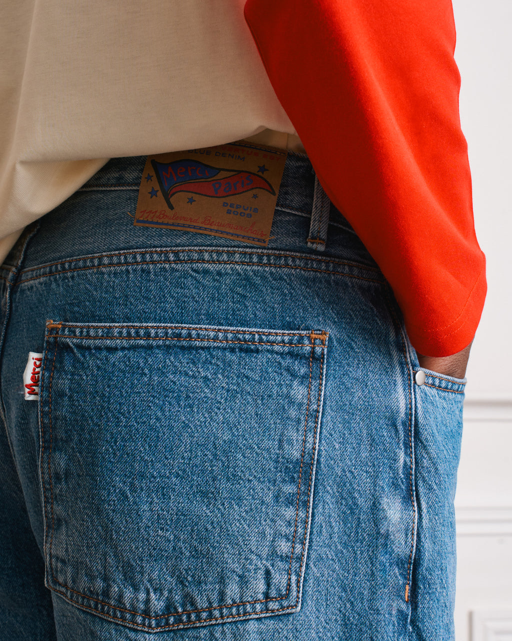 Merci - Clover Straight Jeans - Stonewash