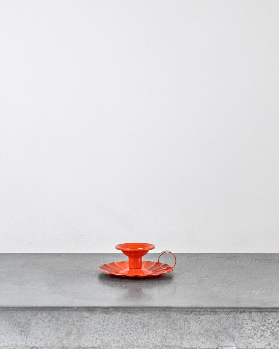 Italo Ottinetti - Bougeoir En Aluminum - Orange