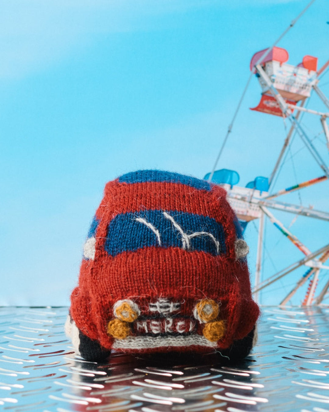 Merci - knitted plush - Fiat 500