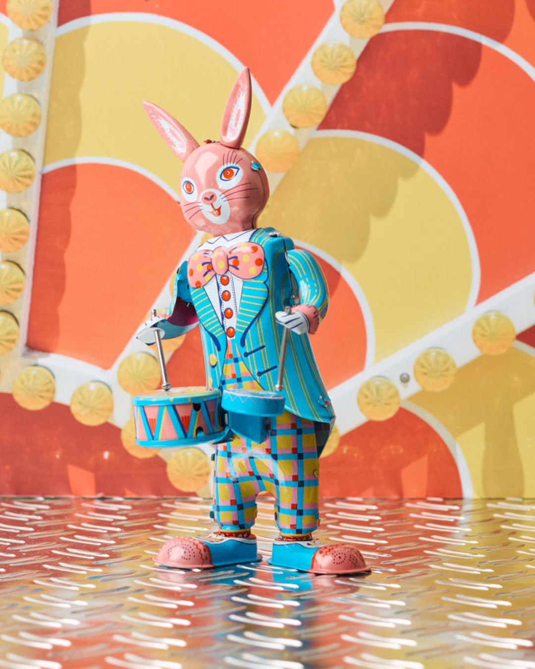 Die Blechfabrik - Toy - Rabbit with Drum