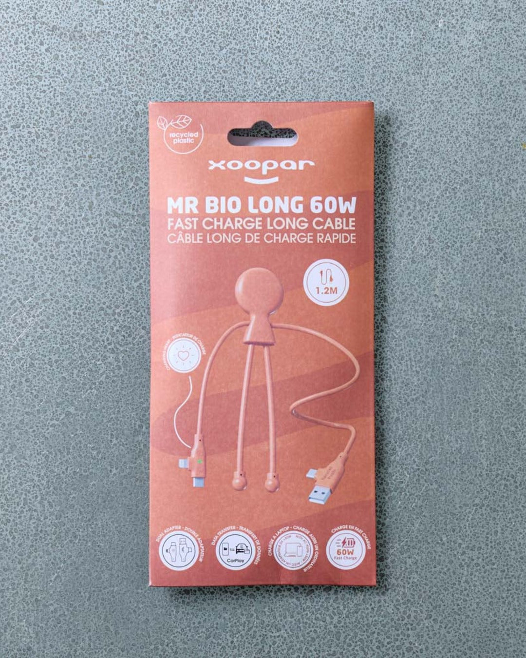 Xoopar - Mr Bio Long Fast Cable - Orange