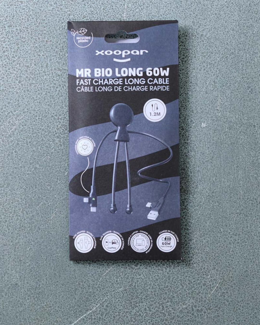 Xoopar - Mr Bio Long Fast Cable - Black
