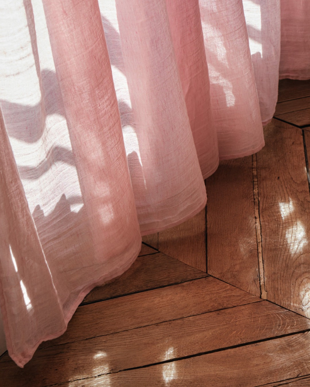 Merci - Voile En Lin & Coton - Rose Granité