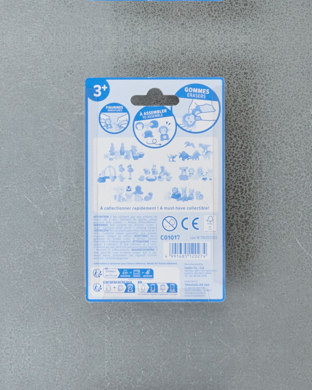 Iwako - Set of 7 erasers - Daruma