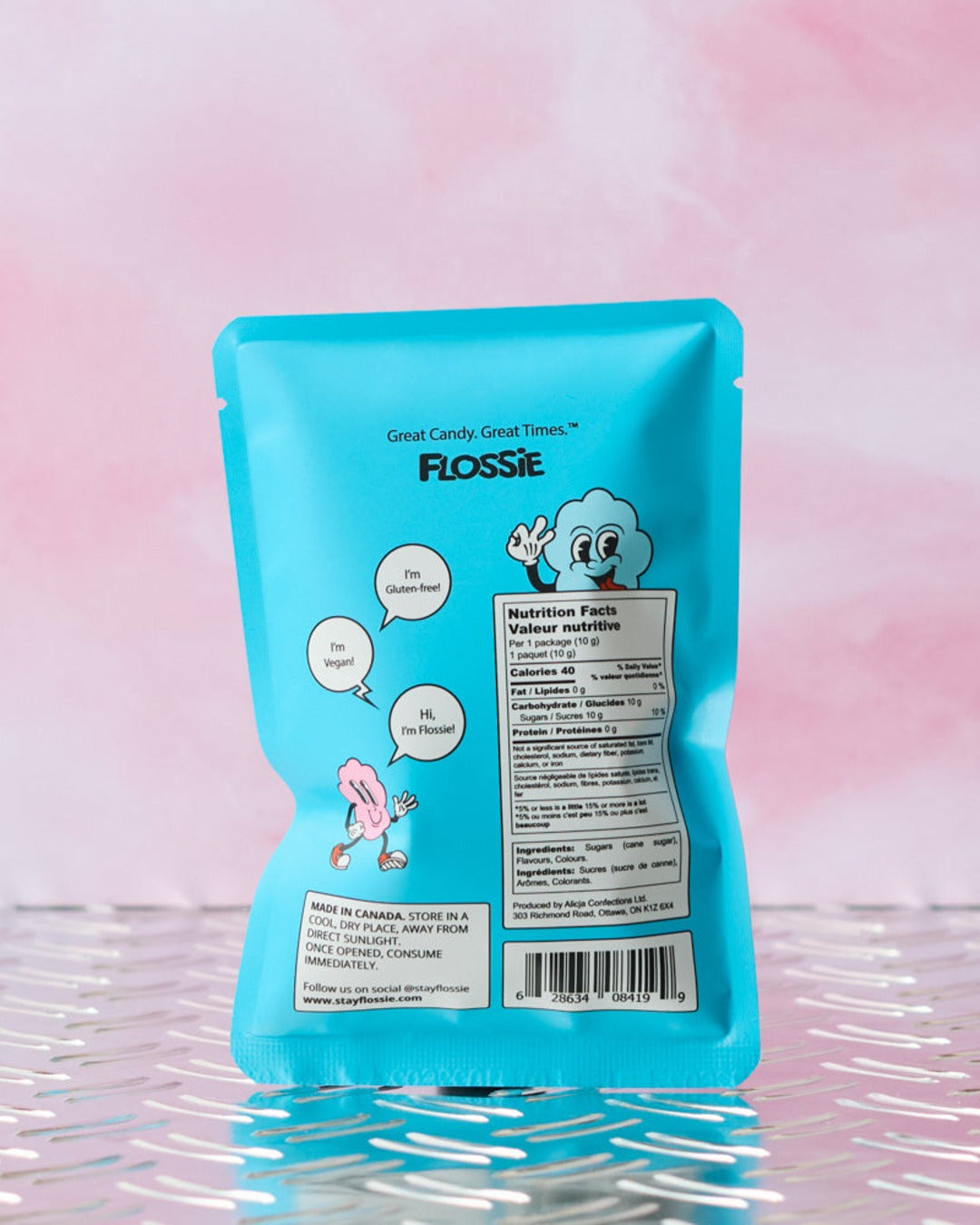Flossie - Cotton Candy - Blue Raspberry