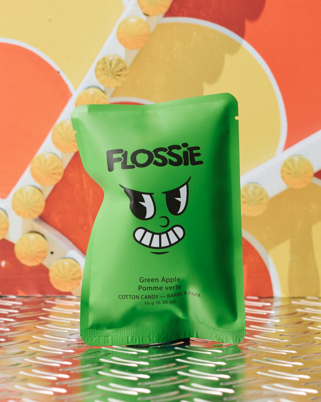 Flossie - Cotton Candy - Green Apple