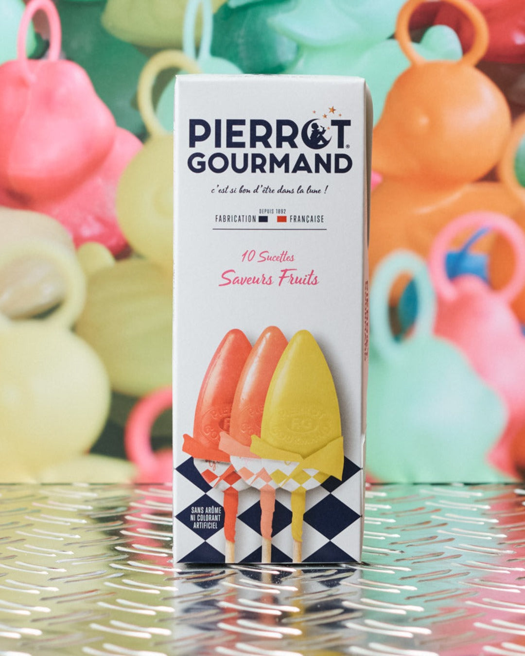 Pierrot Gourmand - Box of 10 lollipops - Fruit