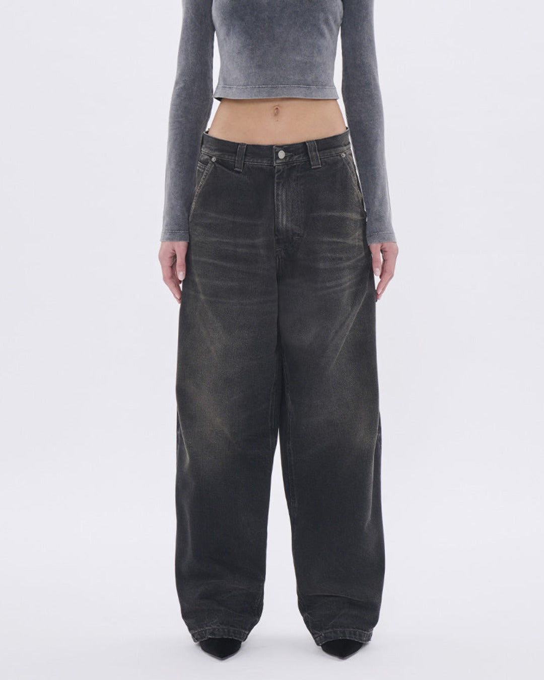 Haikure - Jeans Sibilla - Noir Vintage