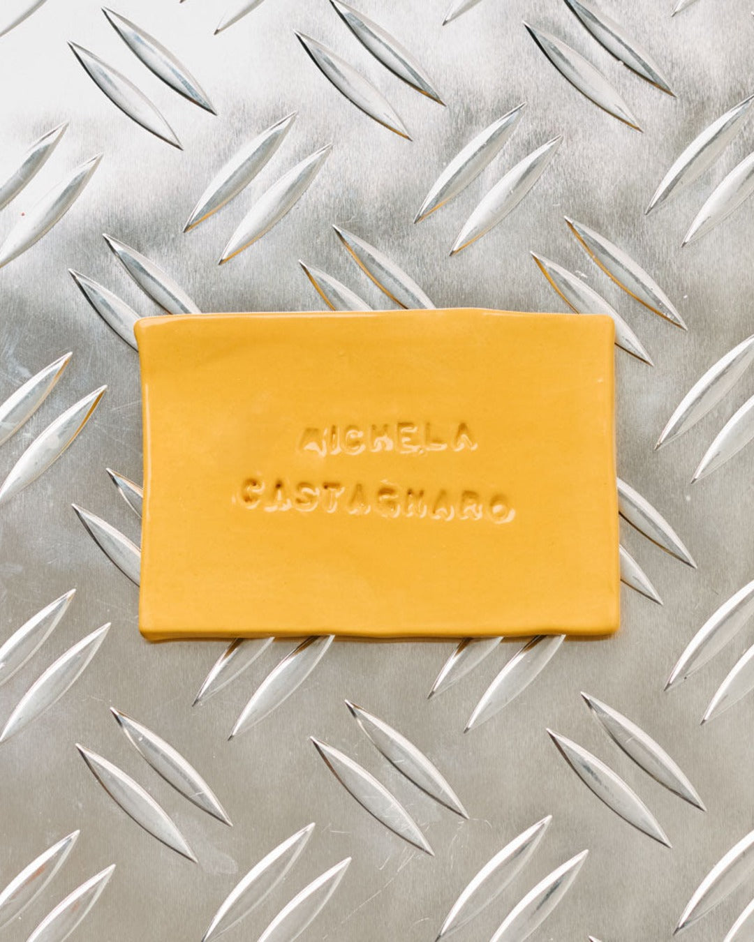 Merci x Michela Castagnaro - Ride ticket Merci ceramic - Yellow