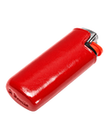Étui à briquet Merci Paris Il Bussetto en cuir rouge tannage végétal pour briquet BIC Mini sans coutures