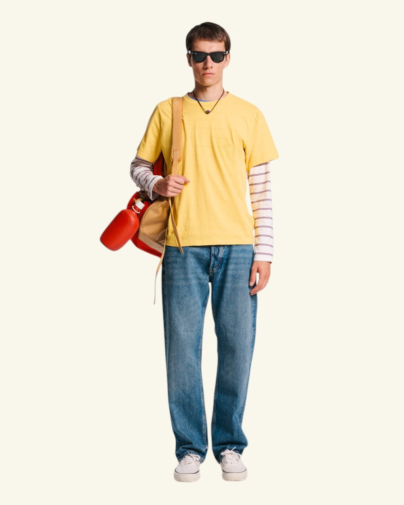 Au Vieux Campeur - Congés Payés - T-shirt Mercer - Jaune