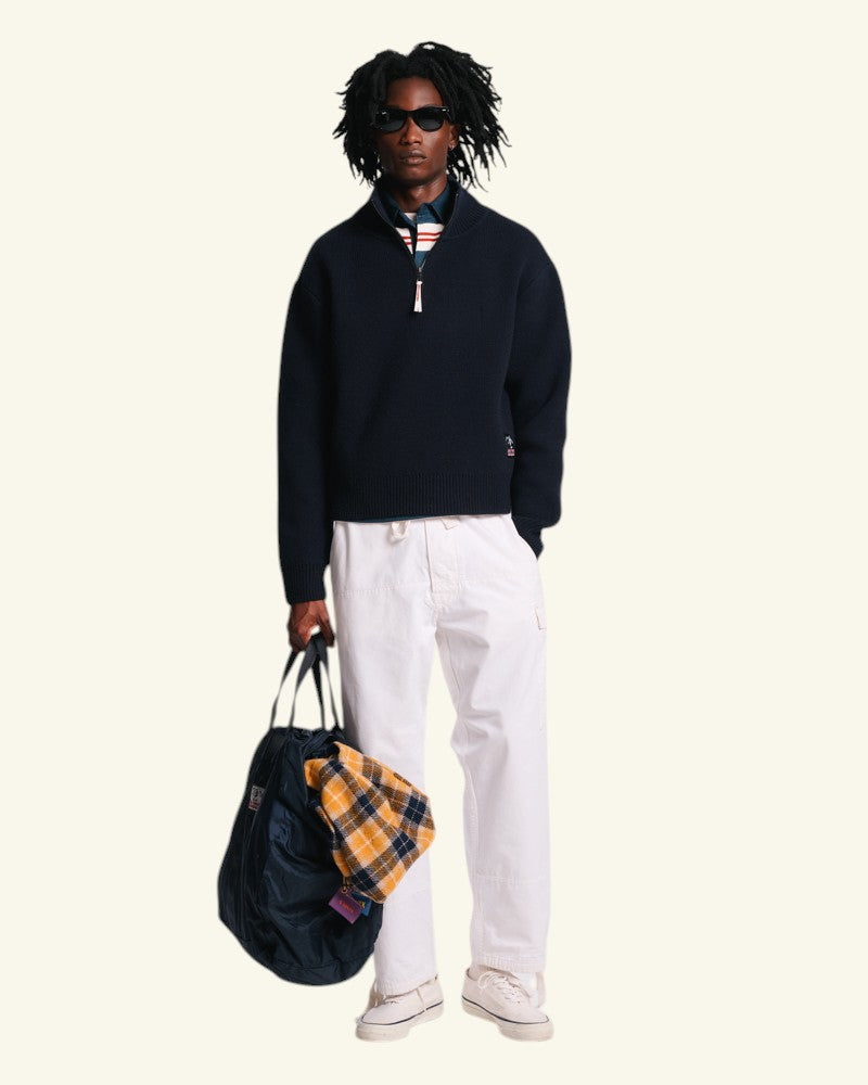 Au Vieux Campeur - Paid Holidays - Archer Sweater - Navy