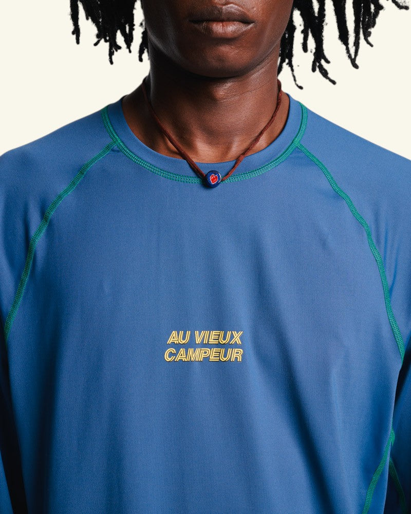 Au Vieux Campeur - Paid Holidays - Otis Long Sleeve T-shirt - Navy