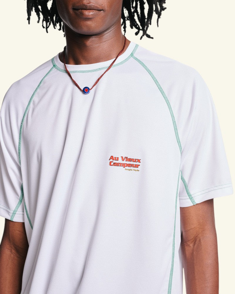 Au Vieux Campeur - Congés Payés - T-shirt Otis Manches Courtes - Blanc