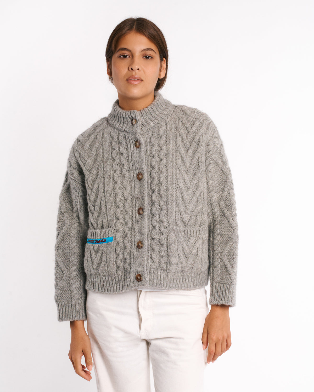 Au Vieux Campeur - Paid Holidays - Elena Cardigan - Heather Gray
