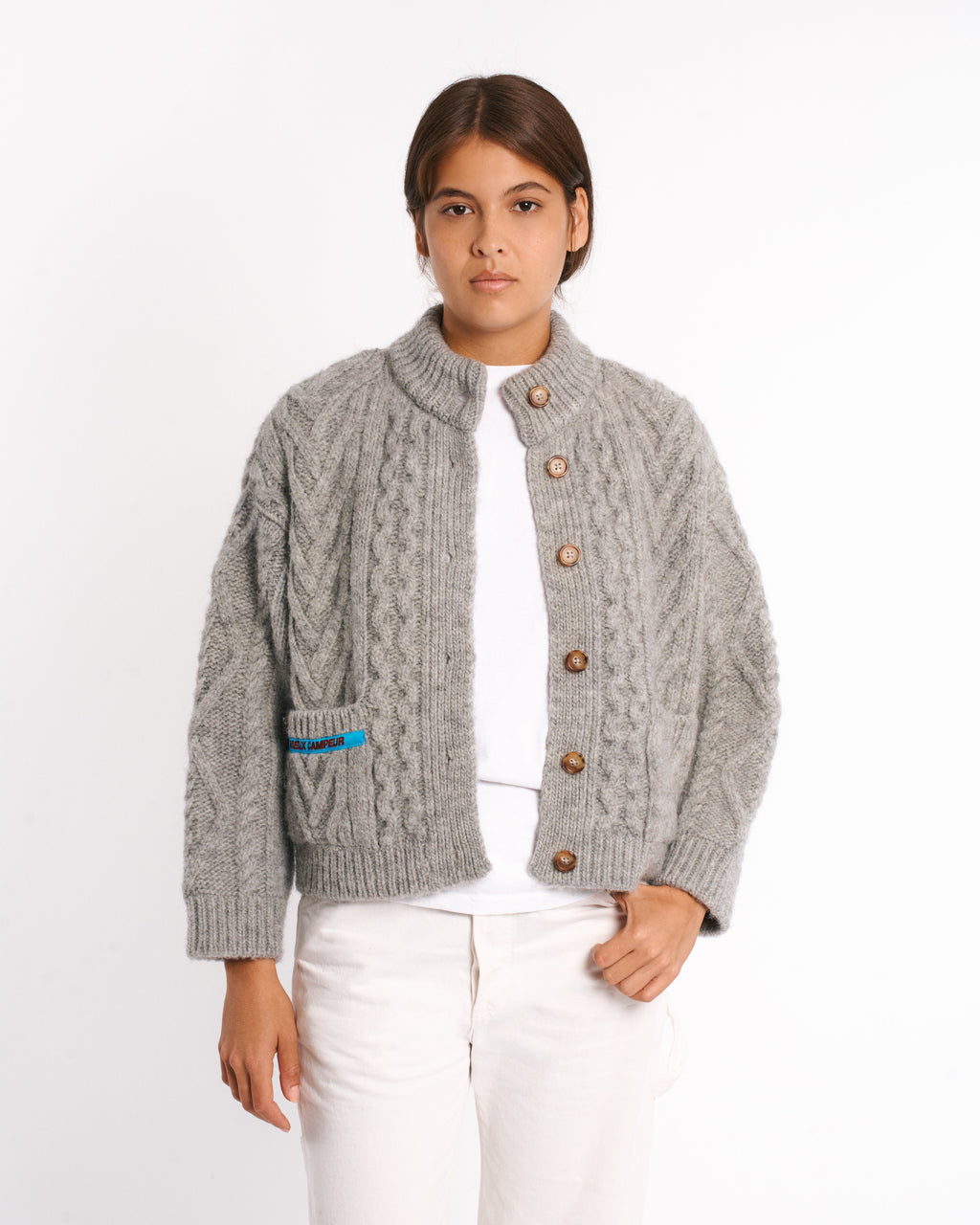 Au Vieux Campeur - Paid Holidays - Elena Cardigan - Heather Gray