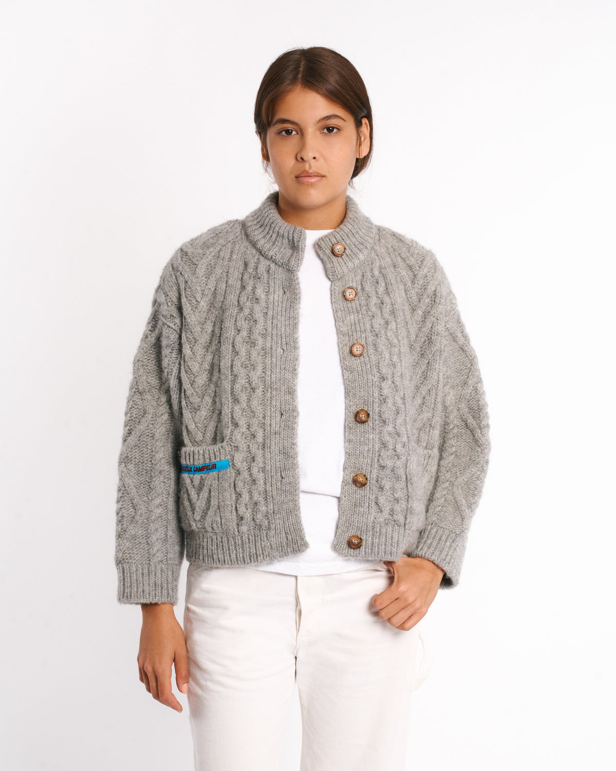Au Vieux Campeur - Paid Holidays - Elena Cardigan - Heather Gray