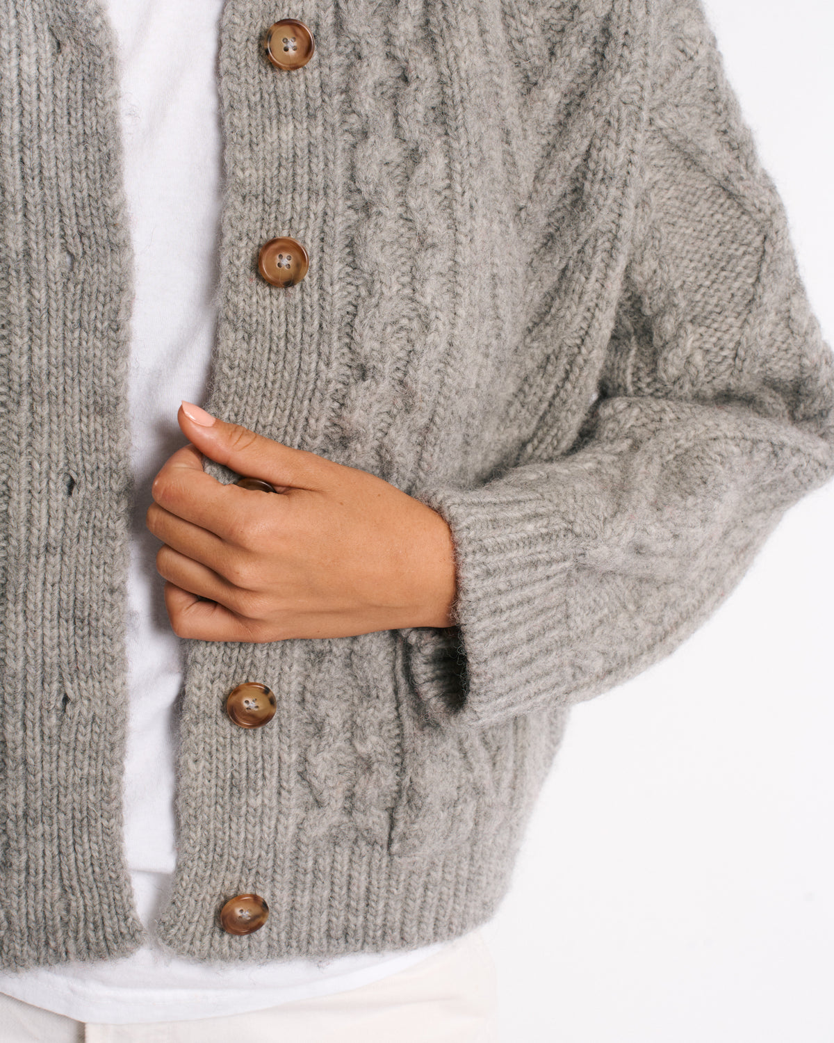 Au Vieux Campeur - Paid Holidays - Elena Cardigan - Heather Gray