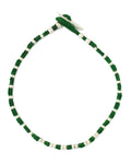 Mikia - Bracelet Small Silver Beads - Vert
