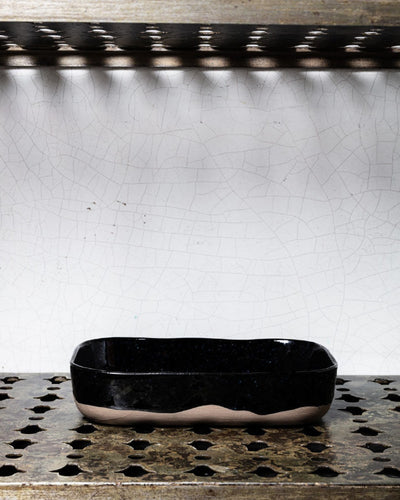 Merci x Serax - Stoneware deep dish n°5 - Ink Black