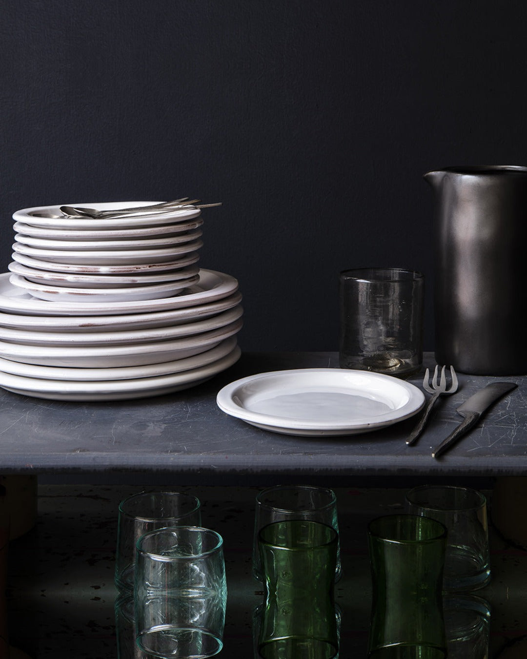 Gentle Factory - Ceramic dinner plate - White