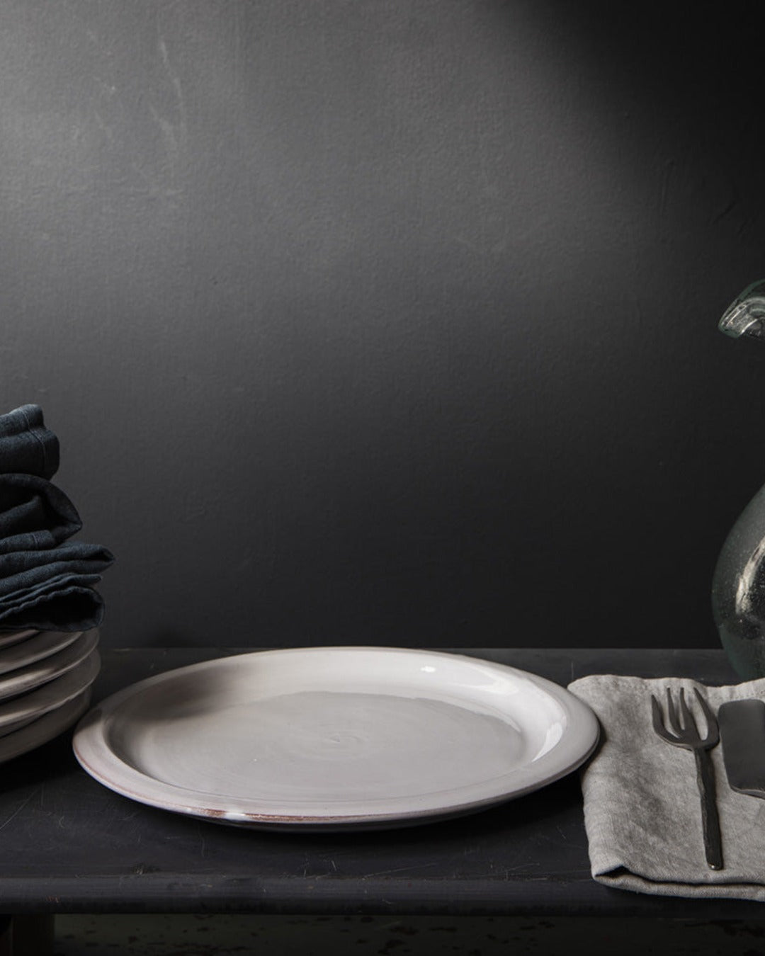 Gentle Factory - Ceramic dinner plate - White