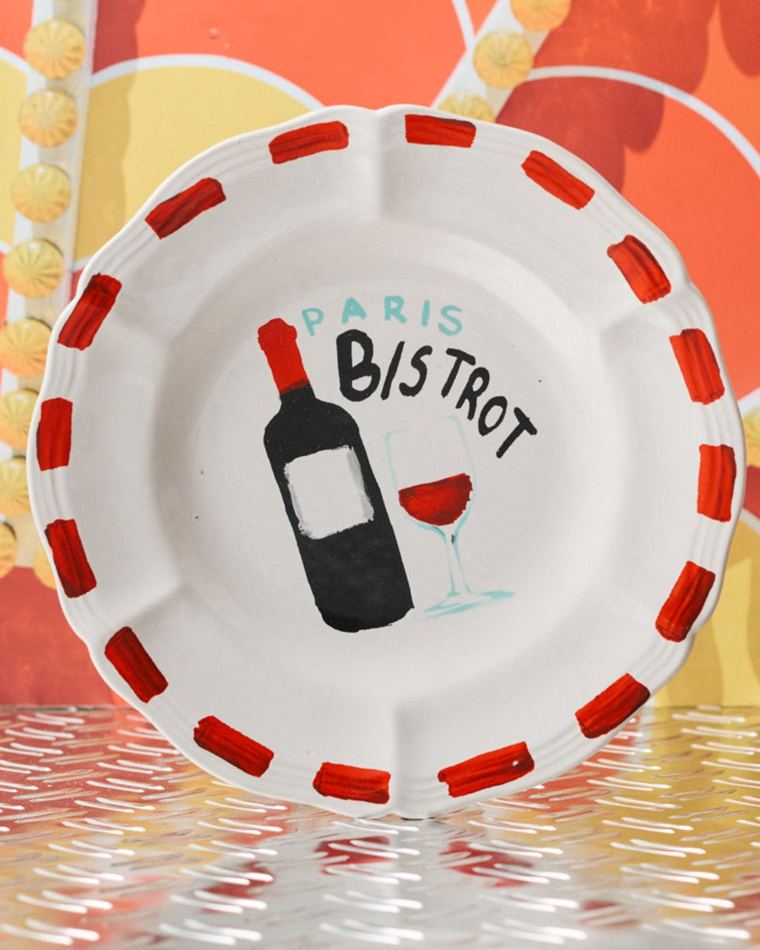 Merci - Earthernware plate - Bistrot