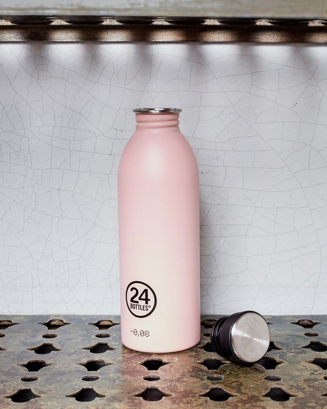 24 Bottles - Reusable steel bottle 500 ml - Urban - Dusty Pink