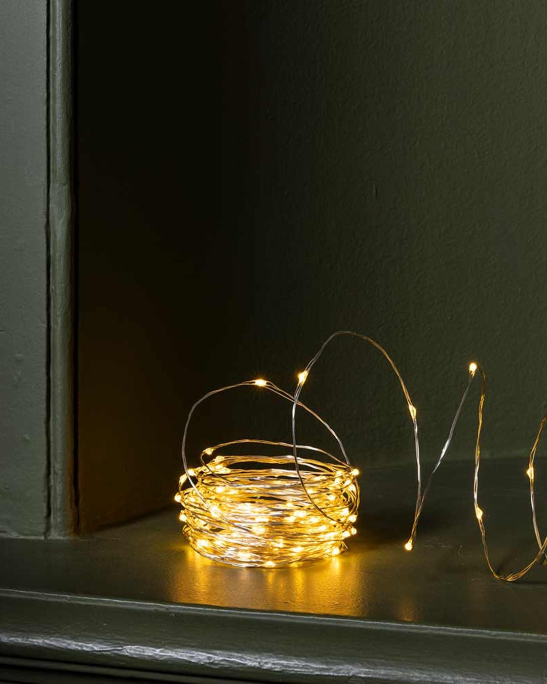 Merci - 12 m metal wire garland - 120 LED - Silver