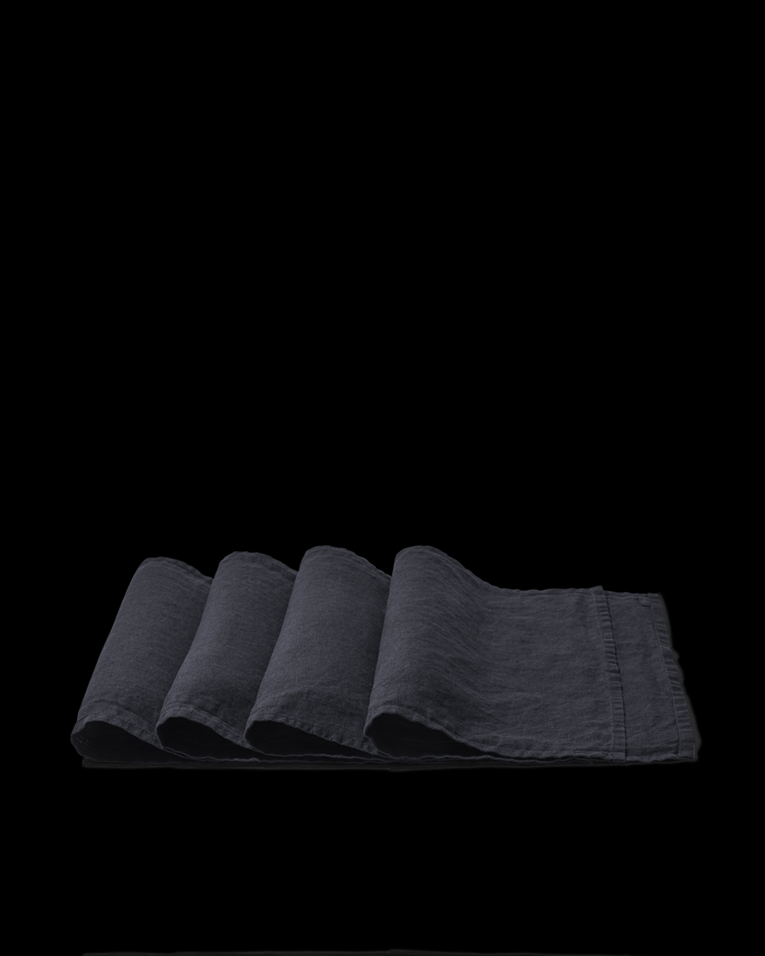 Merci - Washed linen placemat - Ink Blue