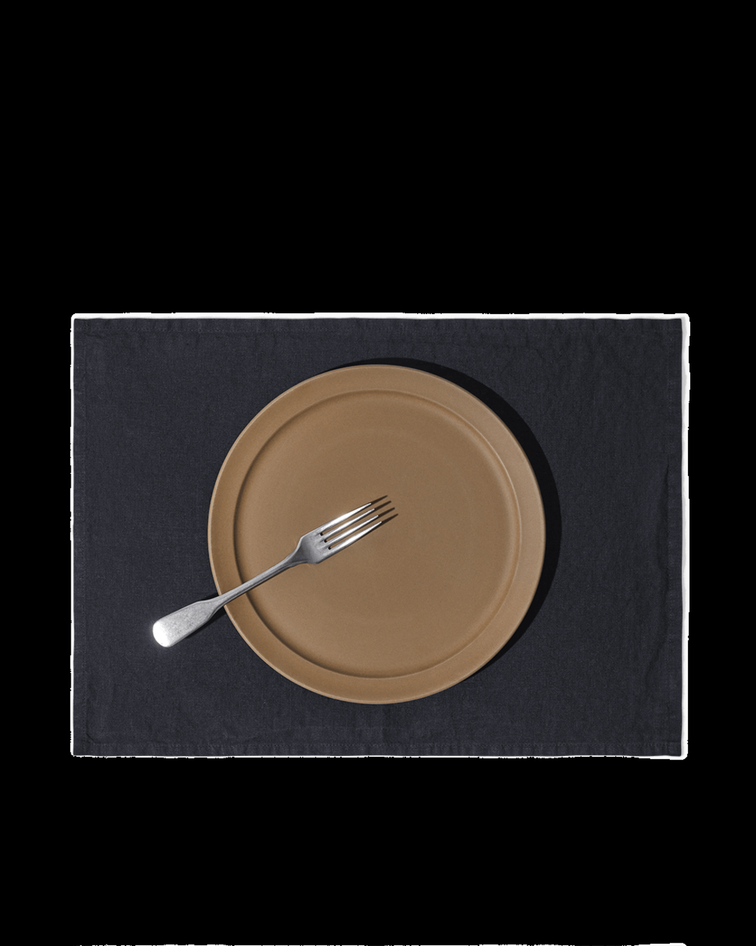 Merci - Washed linen placemat - Ink Blue