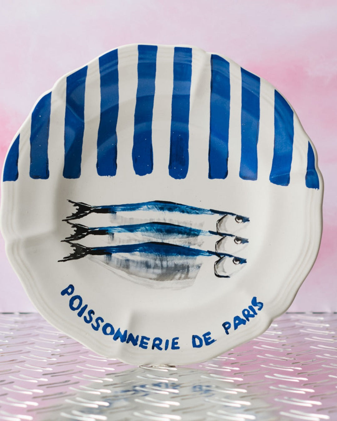 Merci - Earthernware plate - Fishmonger