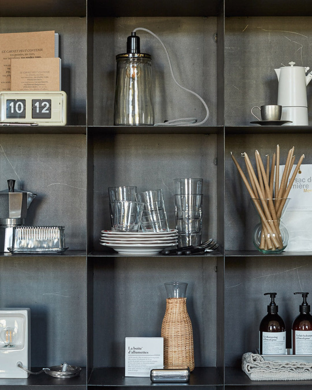Manses Design - Carafe En Verre Et Rotin