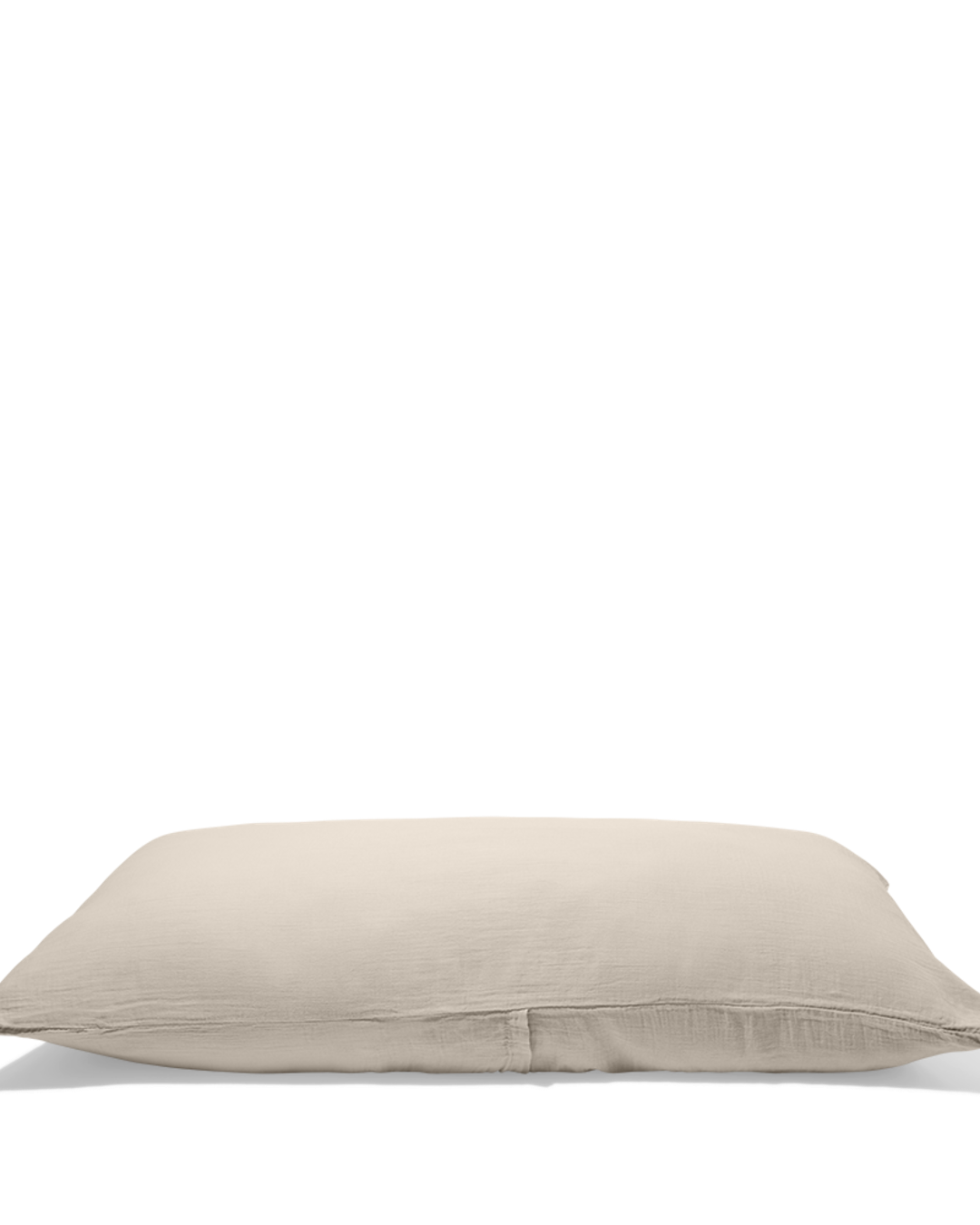Merci - Coussin Rectangle En Gaze De Coton - Beige Quai De Seine