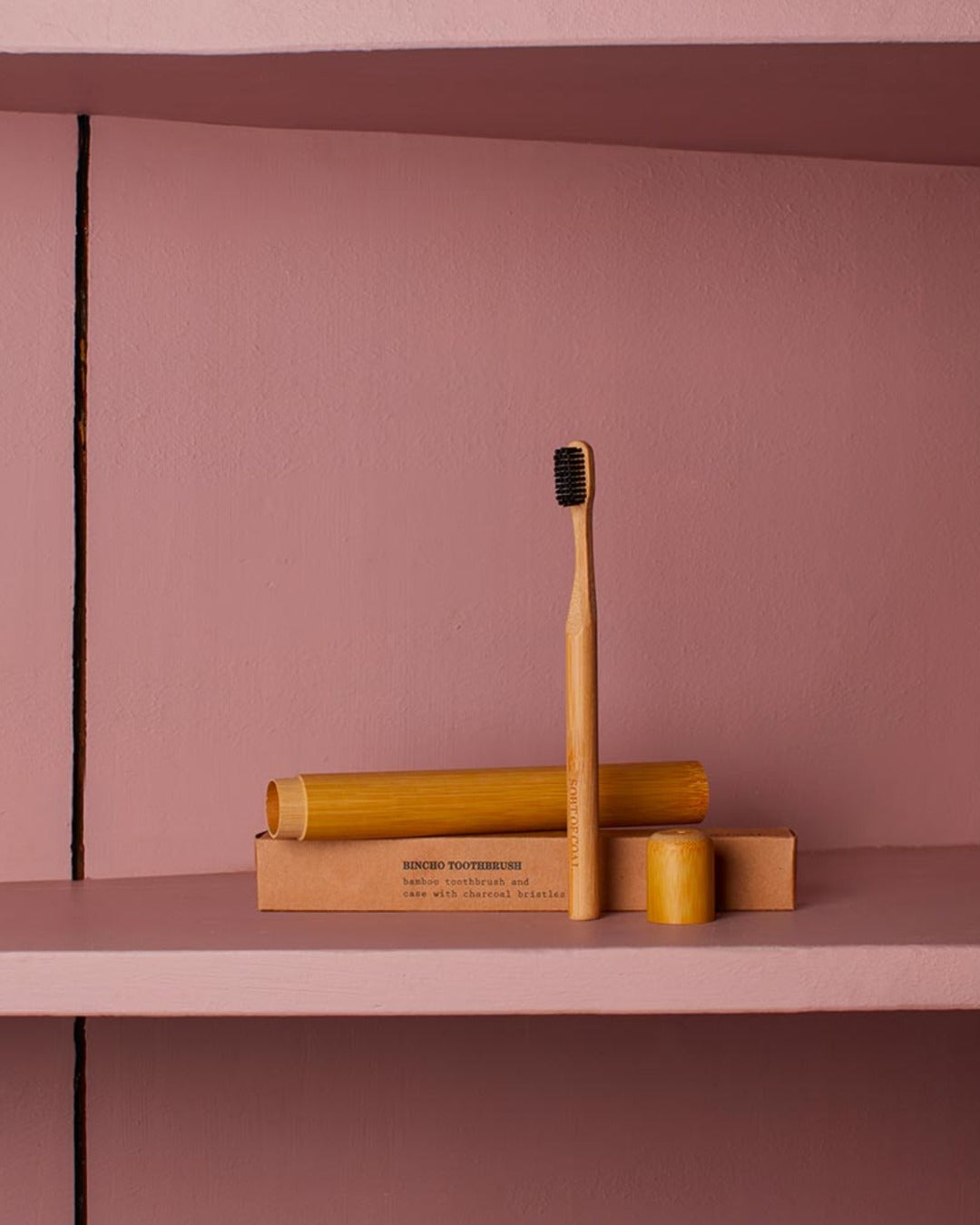 Sort Of Coal - Brosse À Dent Avec Étui En Bamboo