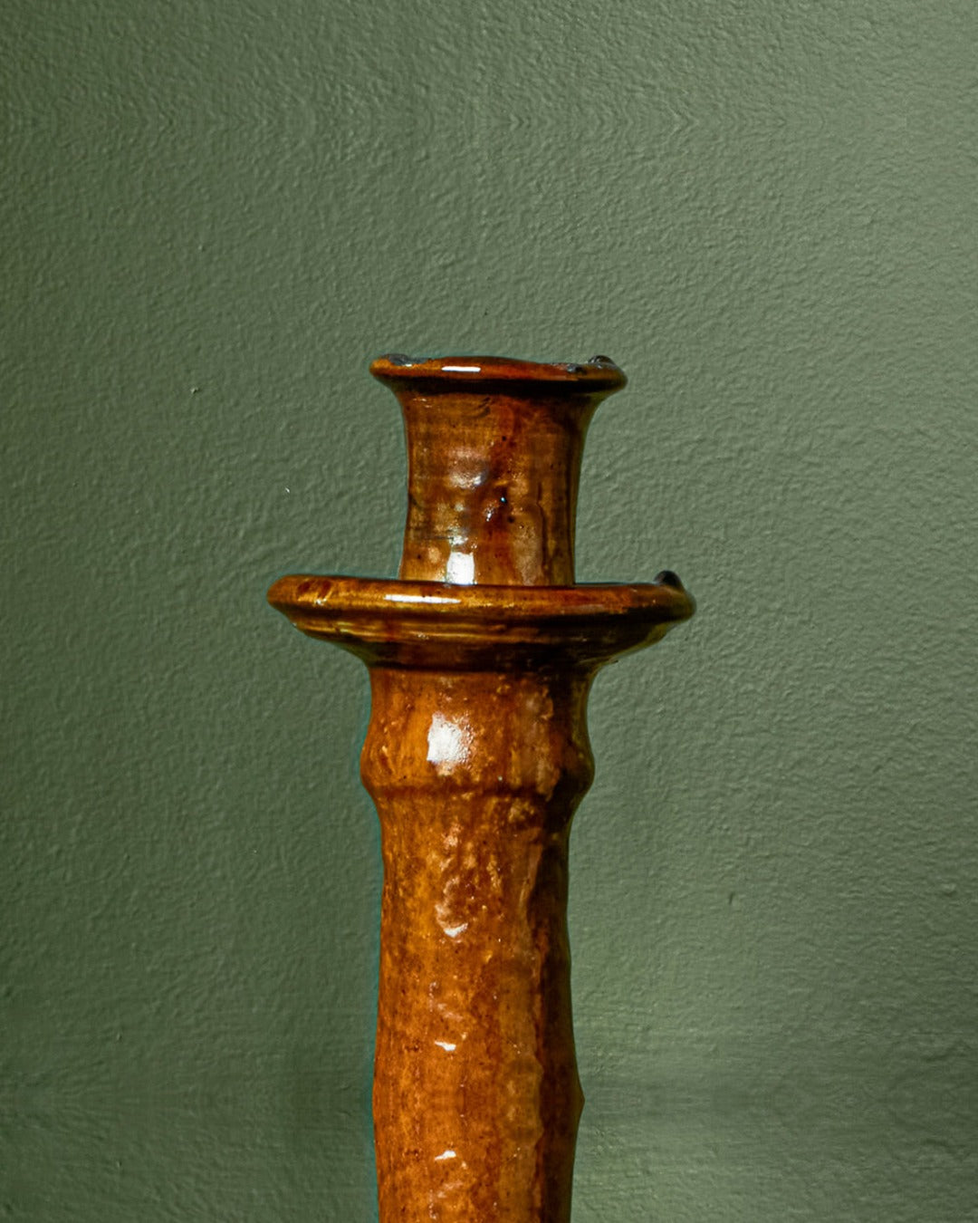 Household Hardware - Bougeoir En Céramique - Moutarde