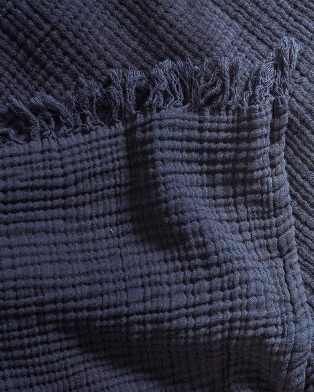 Merci - Plaid En Gaze De Coton - Gris Fusain