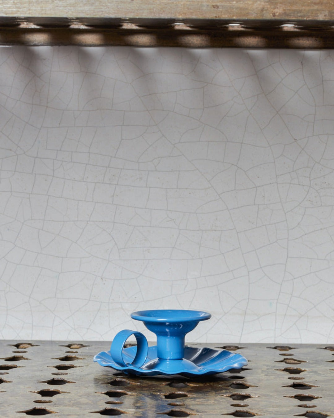 Italo Ottinetti - Bougeoir En Aluminium - Bleu