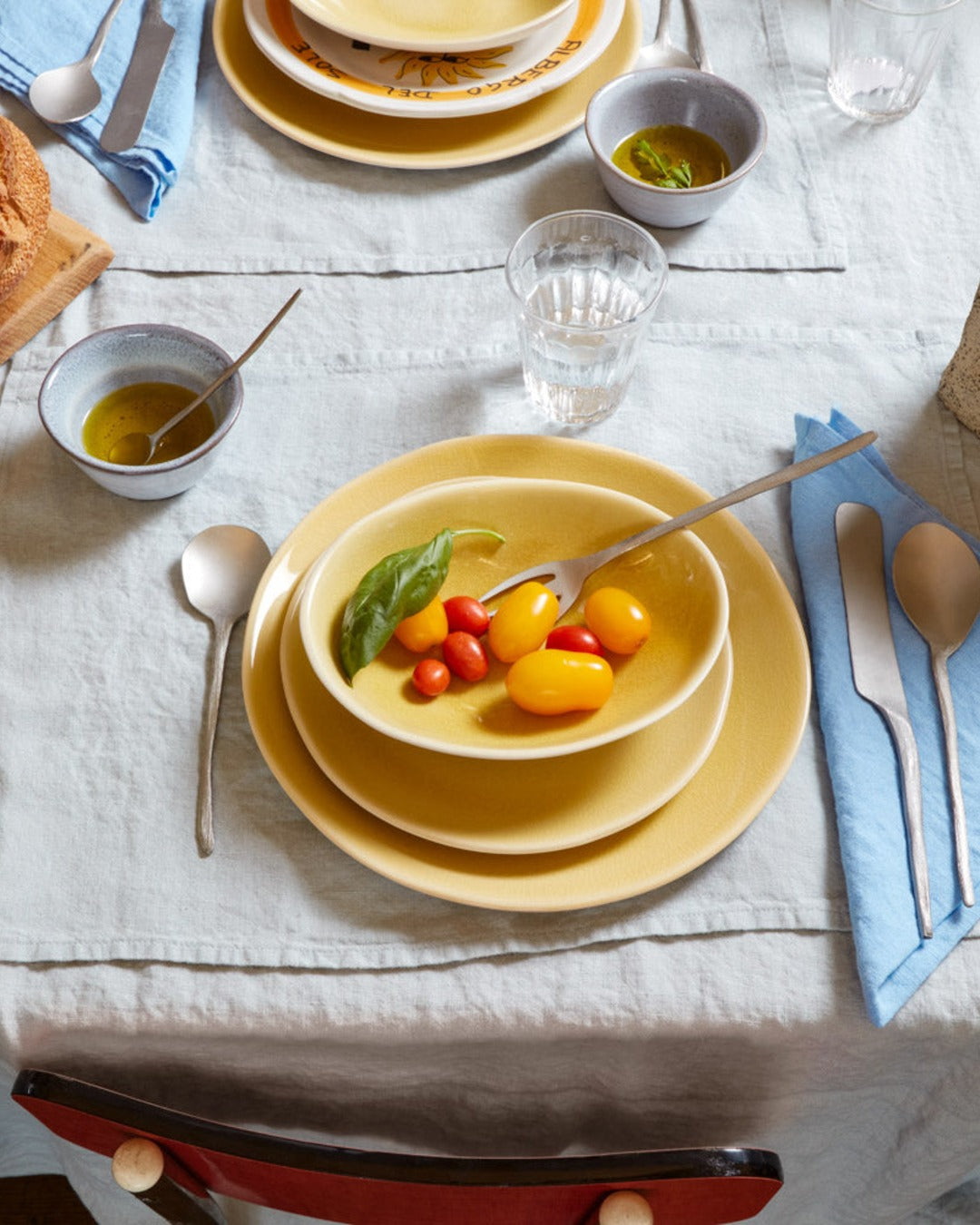 Merci - Washed linen placemat - Vesuvius Grey