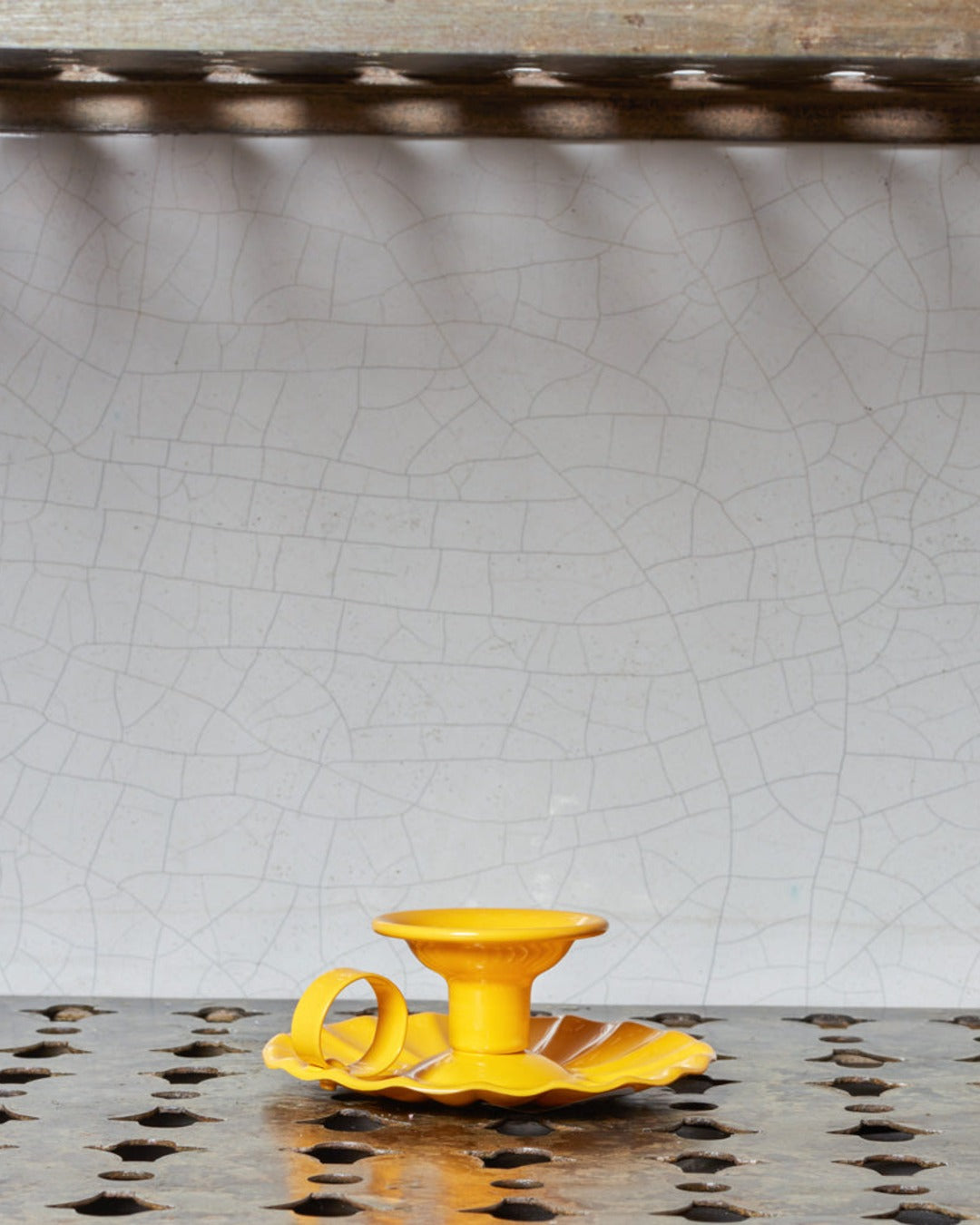 Italo Ottinetti - Bougeoir En Aluminium - Jaune