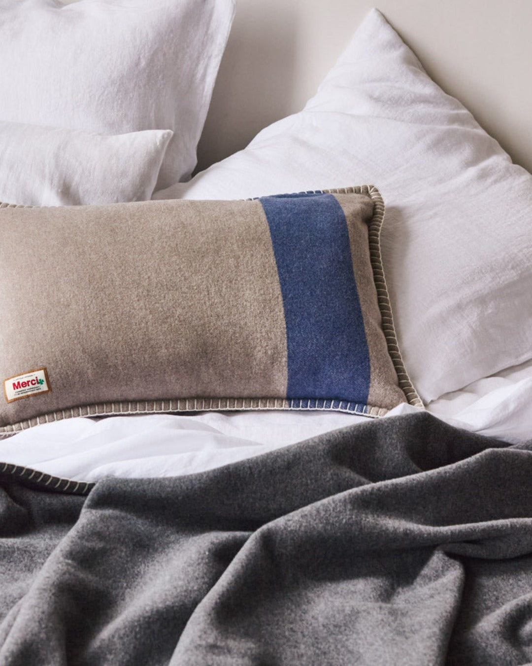 Merci - Coussin - Beige