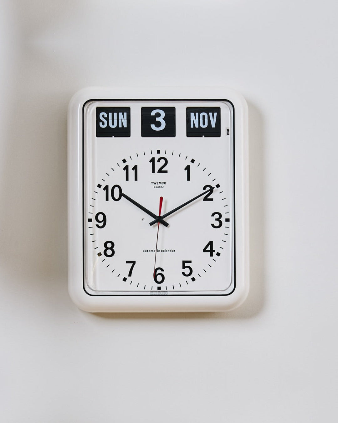 Twemco - Horloge Murale Bq 12A - Blanc