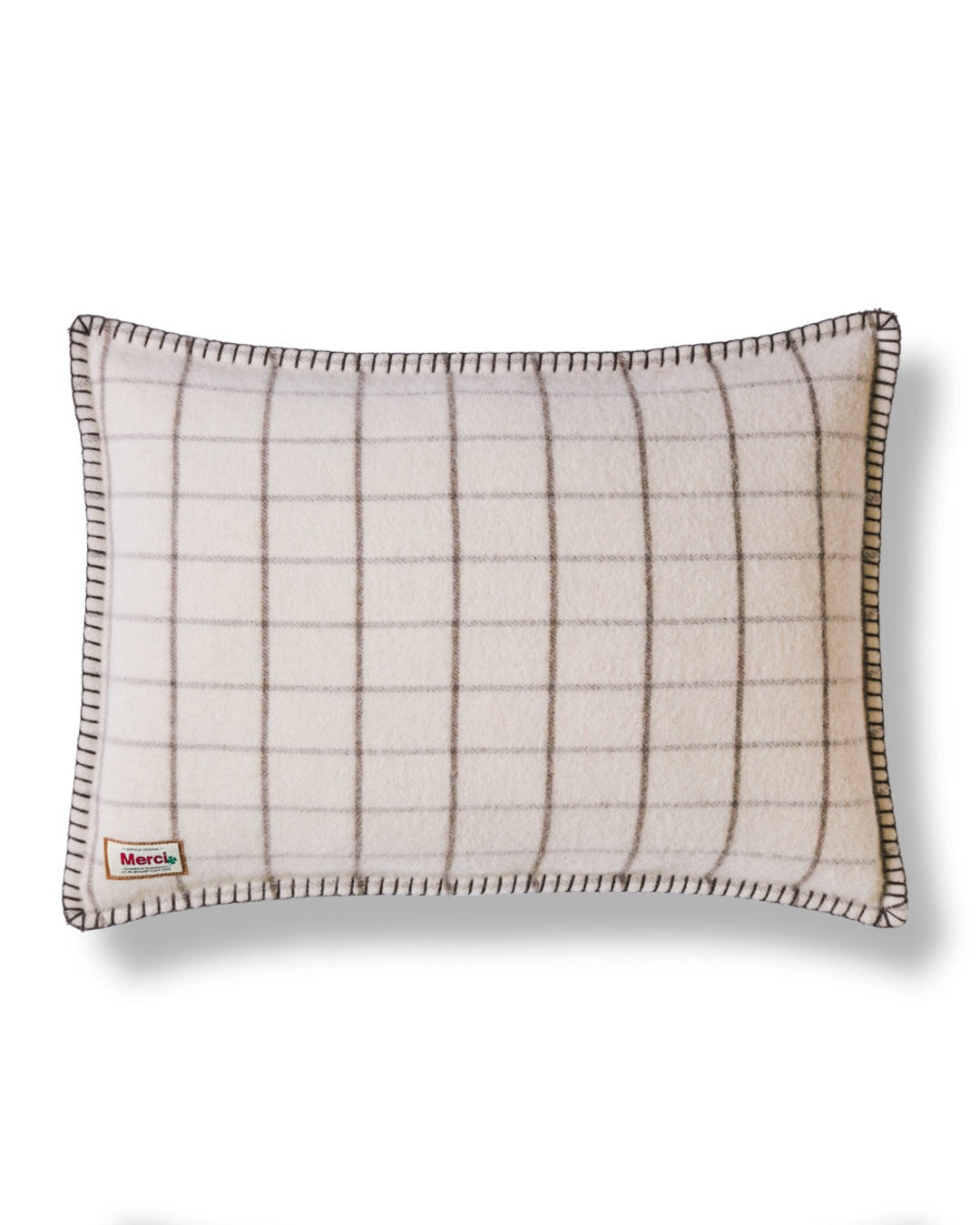 Merci - Coussin - Carreaux Brun Cha Iro