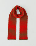 Toast - Micro Cable Wool Scarf - Red Pecan