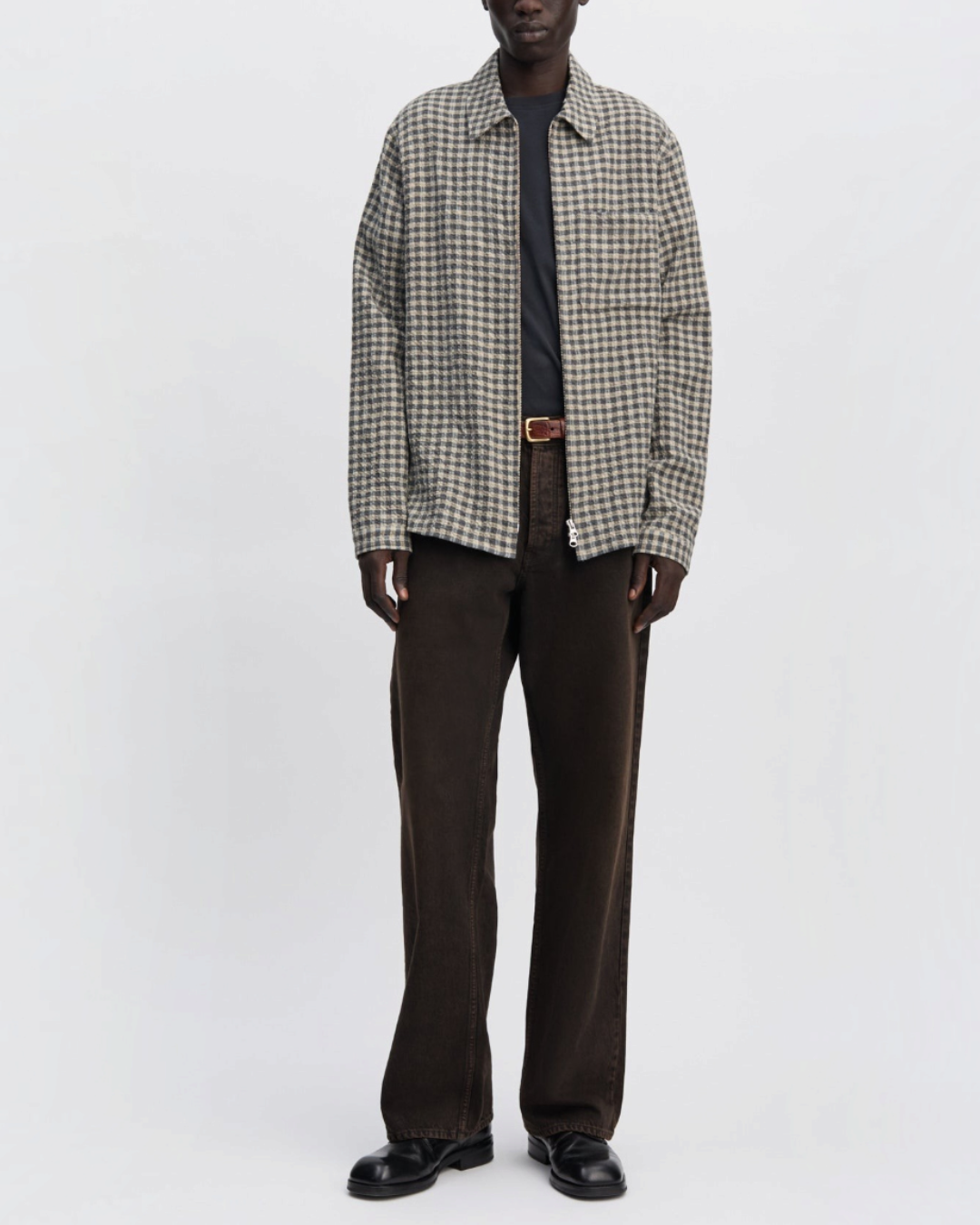 Another Aspect - Overshirt 1.0 JPN - bleu and ecru checks