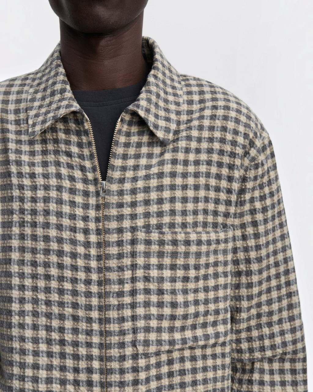 Another Aspect - Overshirt 1.0 JPN - bleu and ecru checks