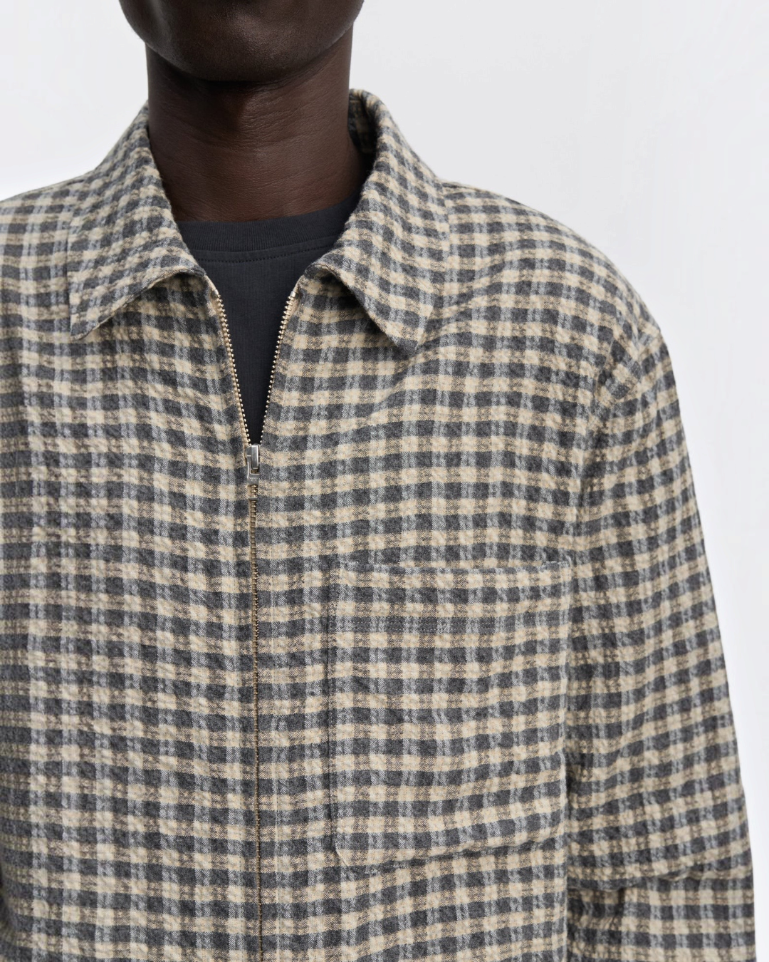 Another Aspect - Overshirt 1.0 JPN - bleu and ecru checks