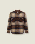 Caleb - Checkered Overshirt - Brown