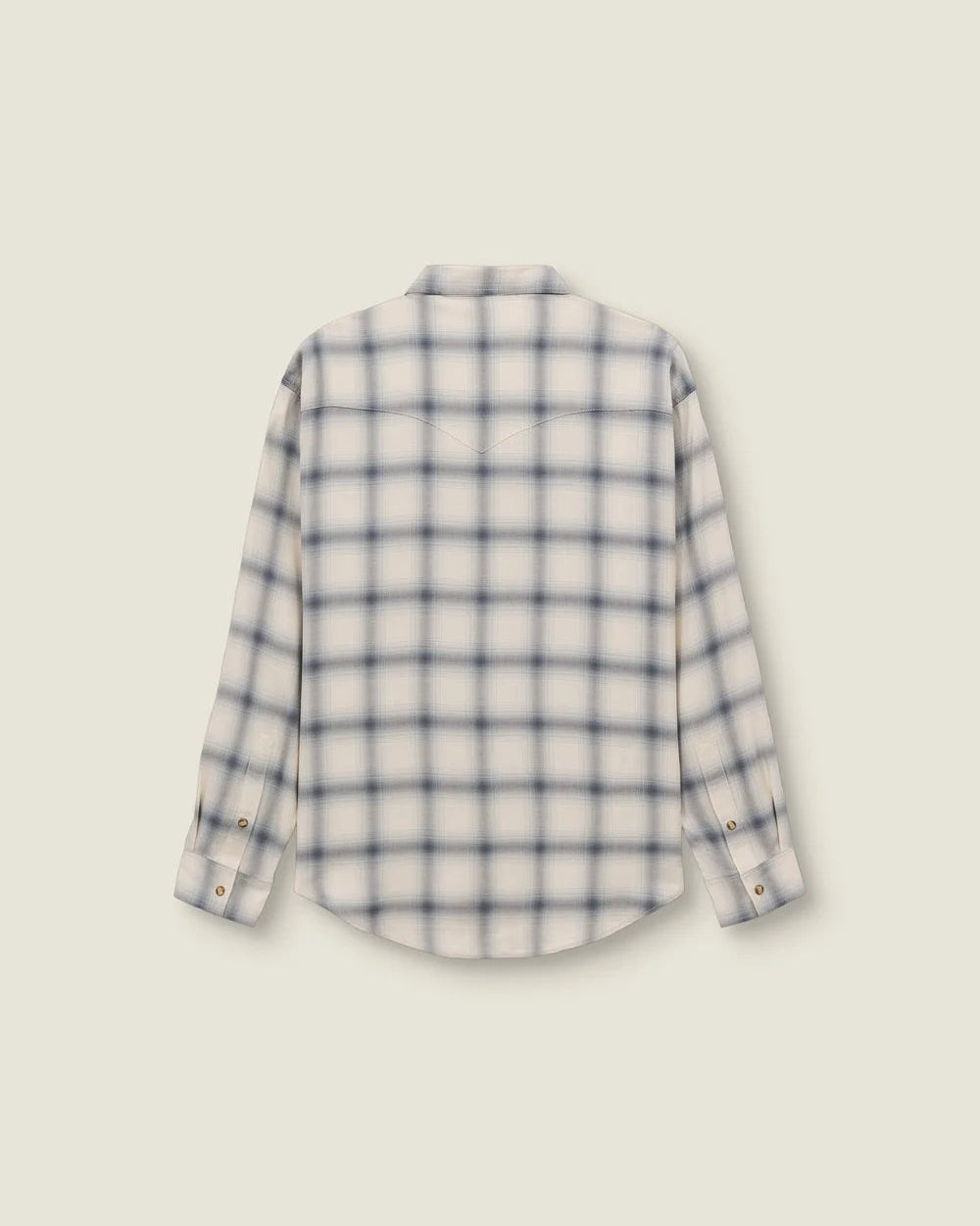 Caleb - Western Checkered Shirt - Light Blue